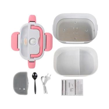 Imagem de Marmita Elétrica 12V 220V Com Plugue EU, Aquecimento Rápido, Ideal Par