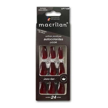 Imagem de Unhas Posticas Macrilan 24 Pc, LICOR UP710B COLANTE