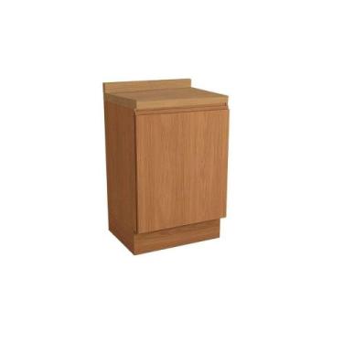 Imagem de Balcão de Cozinha Modulado c/ Tampo Ciela R623 c/ 1 Porta 60cm Canela 