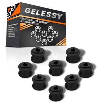 Imagem de Pacote com 8 buchas de suporte estabilizadoras traseiras compatíveis com Polaris Sportsman 335 400 450 500 550 570 600 700 800 MV7 suporte de bucha de elos estabilizador traseiro 5432598 5436576