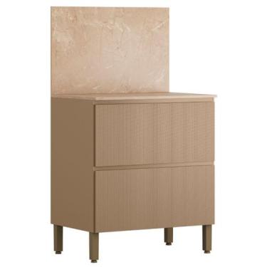 Imagem de Balcão Com Tampo E Painel Art 80 cm 1 Porta 1 Gaveta Kit's Paraná, Van