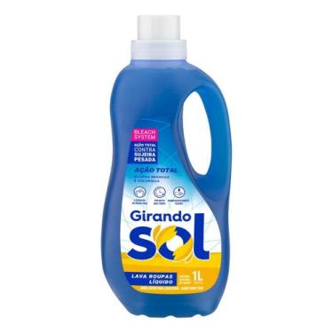 Imagem de Kit c/ 4 Girando Sol Lava Roupas Liquido Acao Total 1L