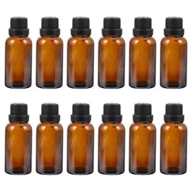 Imagem de Frascos de vidro Uonlytech 12 unidades de óleo essencial 30 ml âmbar