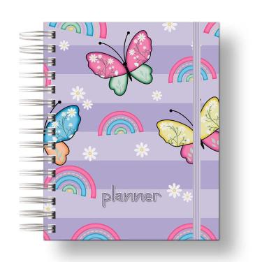 Imagem de Planner Uau 2024 Borboleta Lilas / Para palnejamento Anual e Organização Diaria.