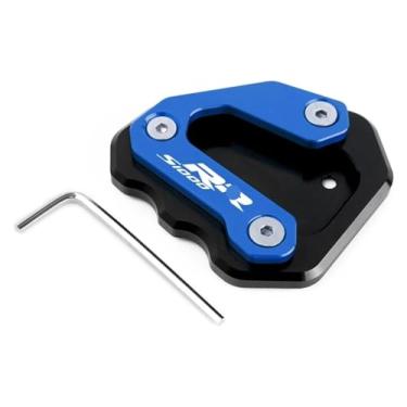 Imagem de Acessórios de motocicleta CNC Alumínio Suporte lateral Extensão Ampliador Placa Pad Compatível com S1000RR S1000 RR 2009-2018 (Preto Azul)