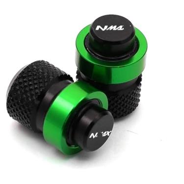 Imagem de Acessórios de motocicleta CNC alumínio tampa de porta de ar plugue tampas de válvula de pneu N-MAX compatível com Y&AMAHA Nmax 125 155 Nmax125 Nmax155 N-max (A-Green)
