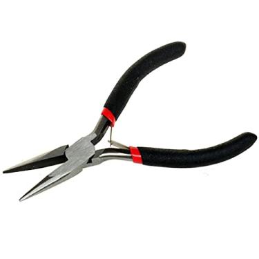 Imagem de Alicate de ponta agulha, mini alicate de 12,7 cm, alicate de ponta agulha, material de aço, durável