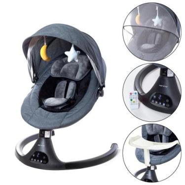 Imagem de Cadeira De Balanço E Descanso Bebe Portatil Musical Bouncer Infantil M