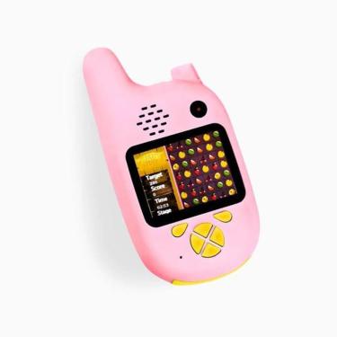 Imagem de Walkie Talkie Infantil Com Câmera Digital Crianças Rosa
