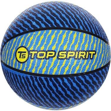 Imagem de Top Spirit Bola de basquete tamanho 6, bola de treinamento esportivo para jogadores recreativos jovens e adultos, uso interno e externo, Volt