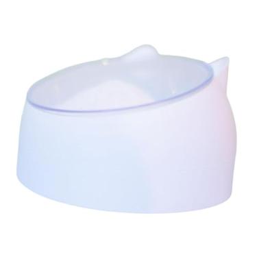 Imagem de Fenteer Tigela de areia para banho de hamster, acessórios para gaiola de banheira, tigela removível, recipiente de banheiro para gerbil, ouriço, chinchila, Branco