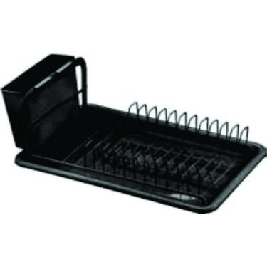 Imagem de Escorredor Loucas Metal Preto Dublin 35,5X22,5X12,5Cm