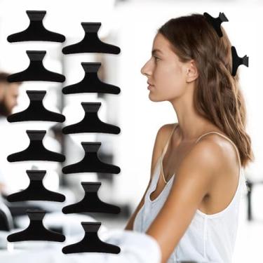 Imagem de 12 peças de grampos de cabelo para pentear grampos de cabelo borboleta grampos de salão grampos de aperto para seção de cabelo, clipes jacaré, acessórios de garra de cabelo para mulheres 02