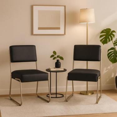 Imagem de Kit 2 Cadeiras Florida Corano Sala Escritorio Pes Reforçado - Dcazza, 