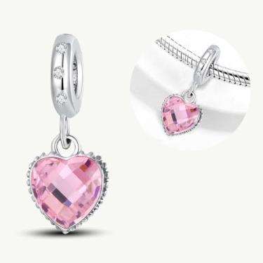 Imagem de 1 peça de berloque de prata elegante para mulheres, faça você mesmo e roupa diária combinando joias decoração presente para mamãe, 18.8*8.16mm, Prata, Sem Pedra Preciosa