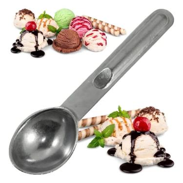 Imagem de 2X Colher Concha De Sorvete Bola Térmica Alumínio Profission