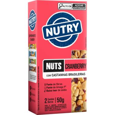 Imagem de Barra de Nuts Cranberry Nutry 50g 2 Unidades