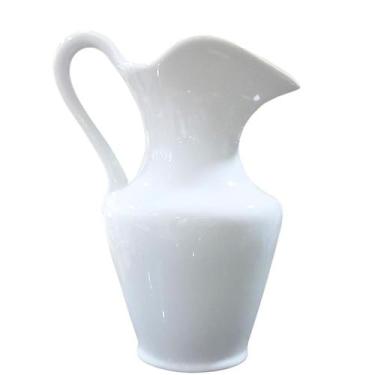 Imagem de Jarra Clássica de Porcelana Branca para Leite, Sucos e Bebidas - 1,750