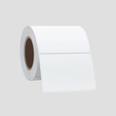 Imagem de 500 etiquetas térmicas coloridas diretas de 7,6 x 5 cm para envio, códigos de barras, endereço, compatíveis com impressora de etiquetas Rollo e impressoras de mesa Zebra (branca)