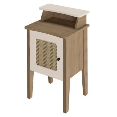 Imagem de Mesa De Apoio Mdf Sala 43 Cm 4519 Carvalho Off White Arly Carvalho Off White