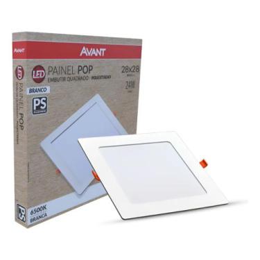 Imagem de Painel Led Pop Embutir 24w 6500k Branco Frio 30x30 Bivolt Quadrado Bra