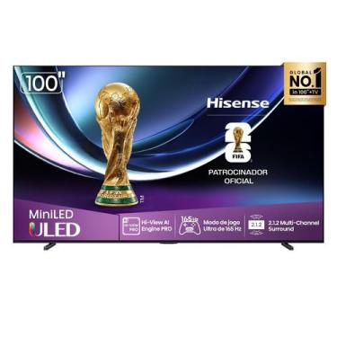 Imagem de Smart TV Hisense Mini LED 4K 100" Polegadas 165 HZ, Processador com IA