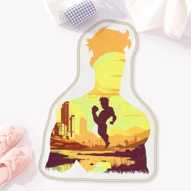 Imagem de Allenjoy Tapete de banheiro de 57,4 cm x 79,5 cm Hero's Journey, tapete para cidade e rio, antiderrapante, lavável