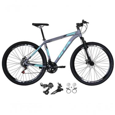 Imagem de Bicicleta Aro 29 Gta Start 21v Shimano Alumínio Freio Hidráulico Garfo Suspensão - Cinza