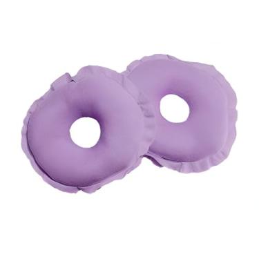 Imagem de Rosquinha de Amamentação 100 Algodão Protetor Para Seios Amamentar Macia e Confortável e Lavável Roxo