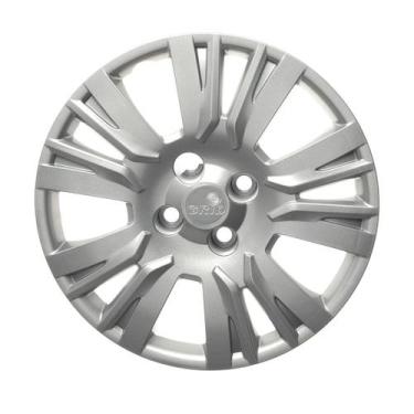 Imagem de Calota 221cb-pta aro 14 prata cubo baixo - unidade - GRID PRATA