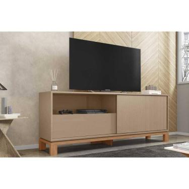 Imagem de Rack Bancada P/ Tv Até 55 Pol Mondrian 1.5 C/ 1 Porta E 1 Gaveta 150cm Sued Mr/freijo - Caemmun