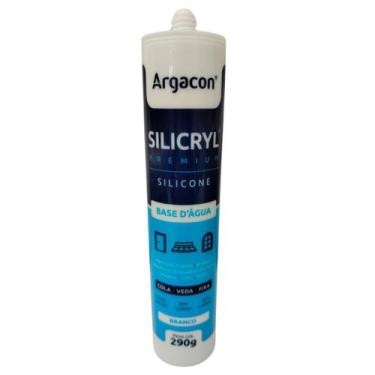 Imagem de Silicone Silicryl Branco Base D Água Premium 290g Argacon