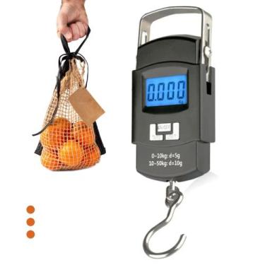 Imagem de Balança Portátil Gancho Bolsa Precisão Compacta Digital Leve - KAPBOM