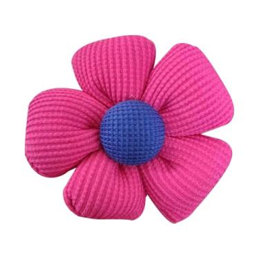 Imagem de Broche de flor de girassol laranja para mulheres doce vintage grande pétala de segurança grampos de cabelo florais grampo de cabelo broche broche acessórios de xaile, Large, Metal, Algodão