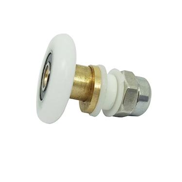 Imagem de OSALADI Conjunto de 4 peças de rolo suspenso para porta deslizante para chuveiro, trailer, armário de banheiro, eixo de aço inoxidável