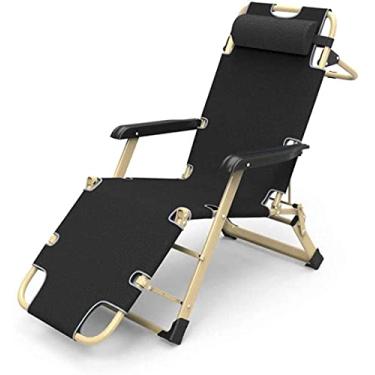 Imagem de YYBOES Cadeiras reclináveis de gravidade zero reclináveis de jardim espreguiçadeiras portáteis poltronas dobráveis cadeiras de praia - cinza-cinza + almofada de algodão grosso