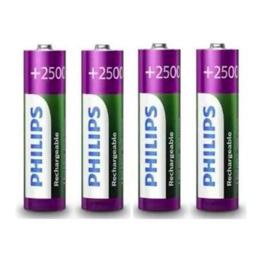 Imagem de Pilha AA Recarregável 2500mah Original Envio Rápido - Philips