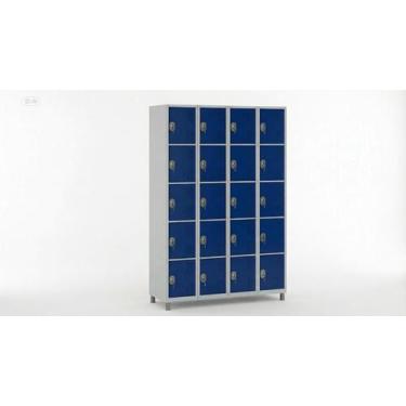 Imagem de Armário 20 Portas Pequenas Aço Uso Profissional COR:AZUL DEL REY - W3,
