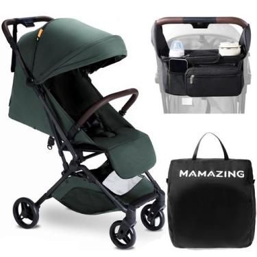 Imagem de Carrinho de passeio MAMAZING Ultra Air Green com organizador e almofad