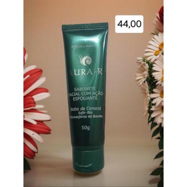 Imagem de Lura-R Sabonete Facial com Ação Esfoliante, Baba de Caracol, Microesferas de Bambu, 50g