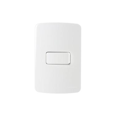 Imagem de Interruptor Bipolar Paralel. MarGirius B3 10A com Placa 4x2 Branco