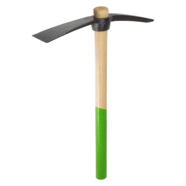 Imagem de HARFINGTON Enxada afiada de cabeça única, enxada manual de aço forjado de 40,6 cm com cabo de madeira, ancinhos de jardim, pá para jardinagem, afrouxamento de solo, remoção de ervas daninhas