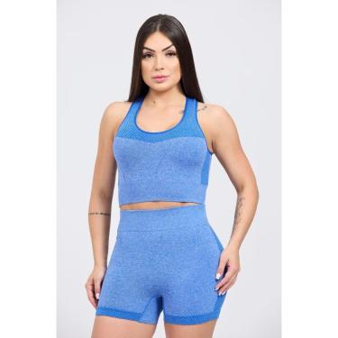 Imagem de Top Fitness Mescla Nadador - The Style Box-Feminino