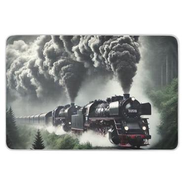 Imagem de Protetores de colchão grandes Train 86 cm x 132 cm, tapete de cama à prova de vazamento para mulheres para adultos, crianças, idosos e animais de estimação