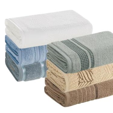 Imagem de Kit 6 Toalhas de Rosto Karsten, 100% Algodão, 48x80cm