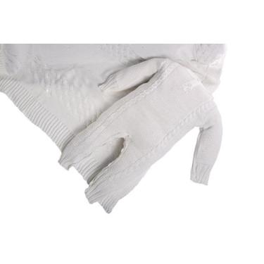 Imagem de Kit 2 Pçs Saída Maternidade Macacão M/L e Manta Trança Tricot Unissex 