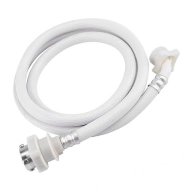 Imagem de GLOGLOW Componentes da Máquina de Lavar Mangueira de Entrada, Material de PVC, Resistente a Alta Pressão, de Comprimento, Branca, para Lavadoras Automáticas Máquina de Lavar Água Nan (2m)