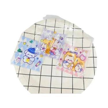 Imagem de Sacos Plásticos Autoadesivos De Urso De Desenho Animado Para Embalagem