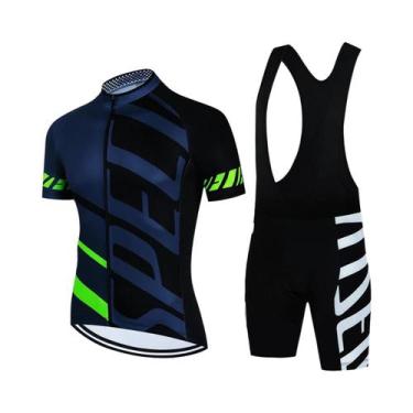Imagem de Conjunto De Camiseta E Shorts De Ciclismo Preto 2025 Para Homens E Mul
