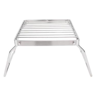 Imagem de TOPINCN Acampamento Grill Portátil Mini Grelha de Acampamento Panelas Suporte Suporte para à Prova Fogão a Gás Fogo